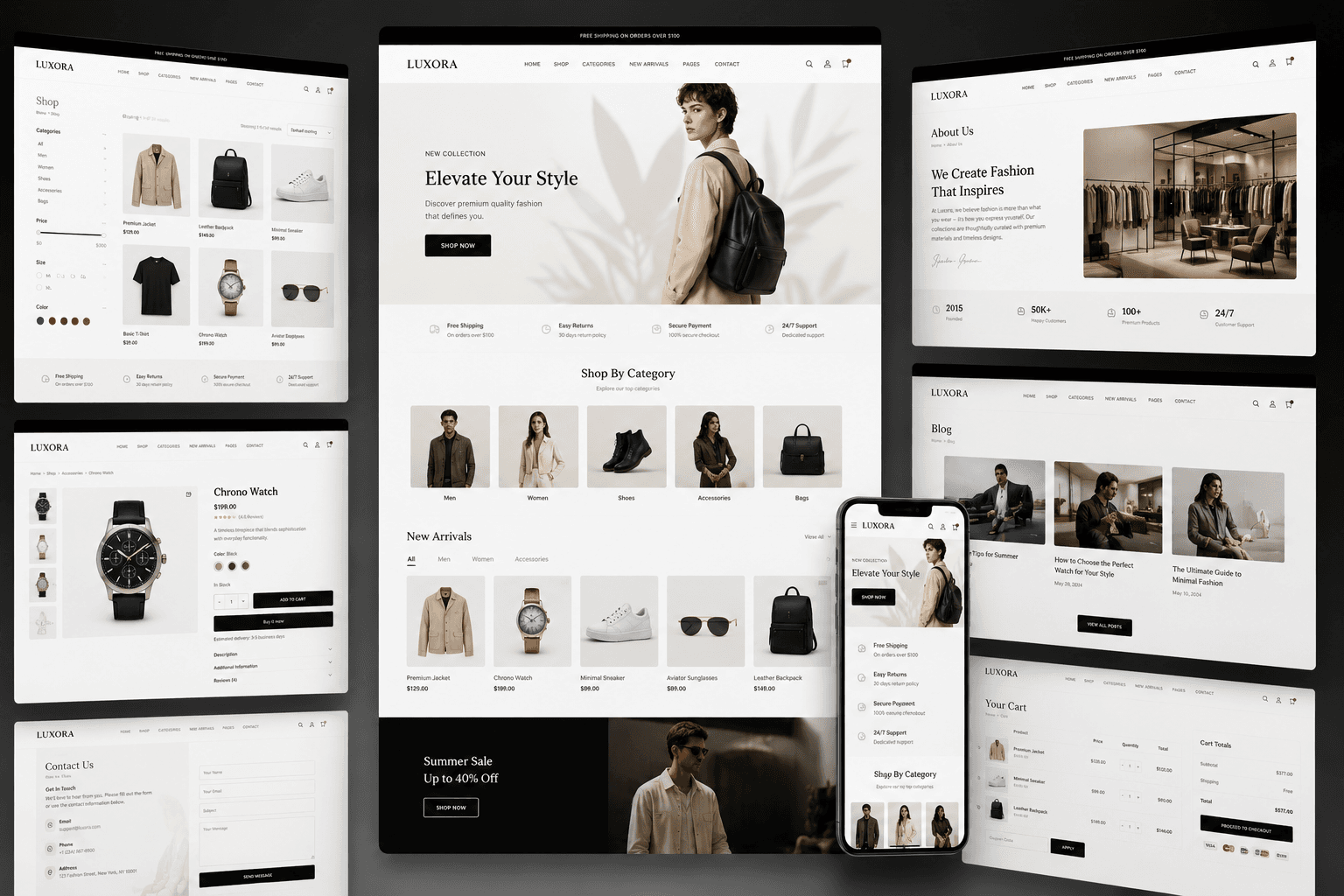 Luxora Fashion - E-commerce