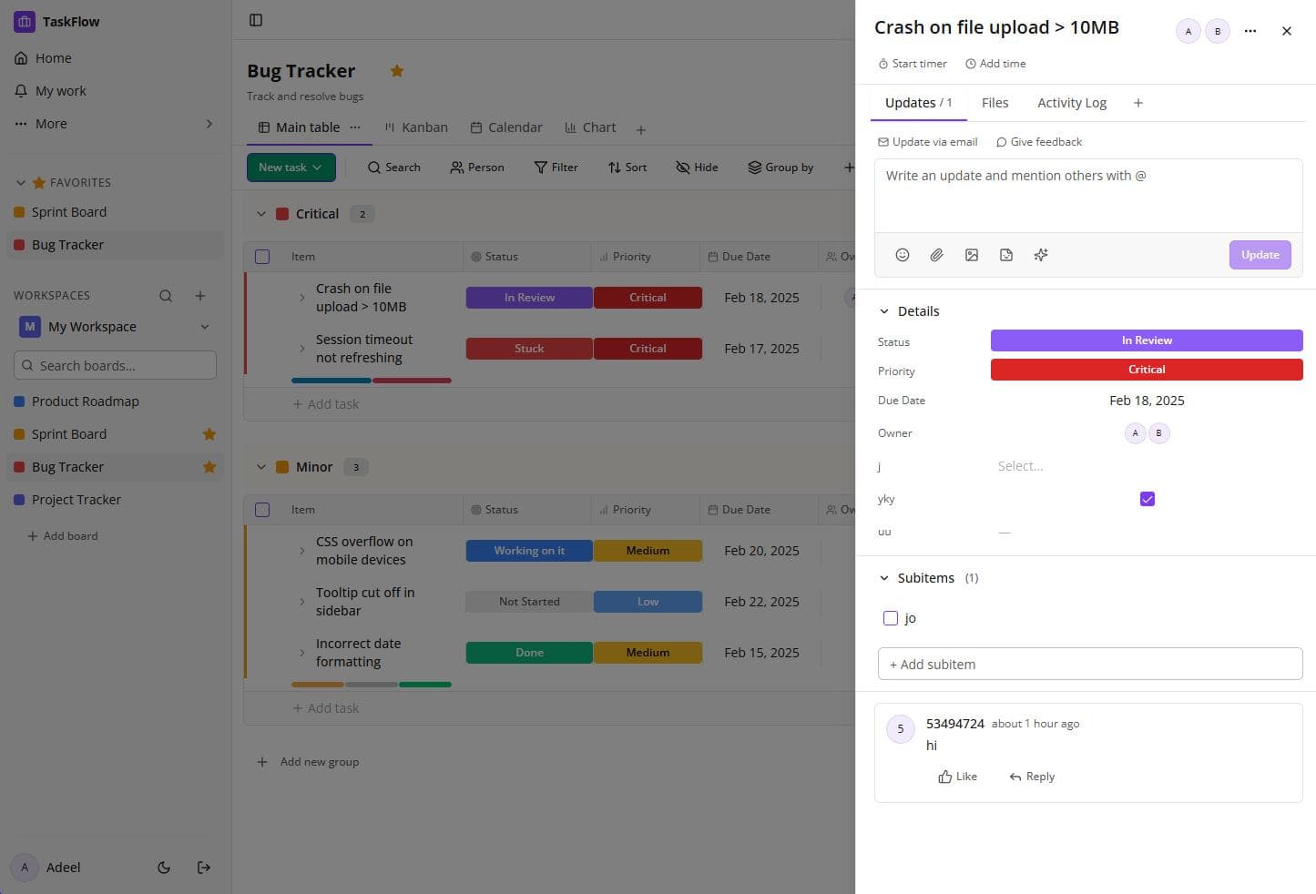 TaskFlow - Web App